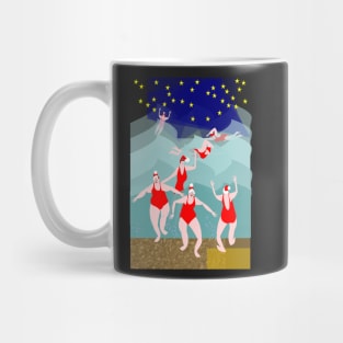 Wild Swimming at Christmas Mug